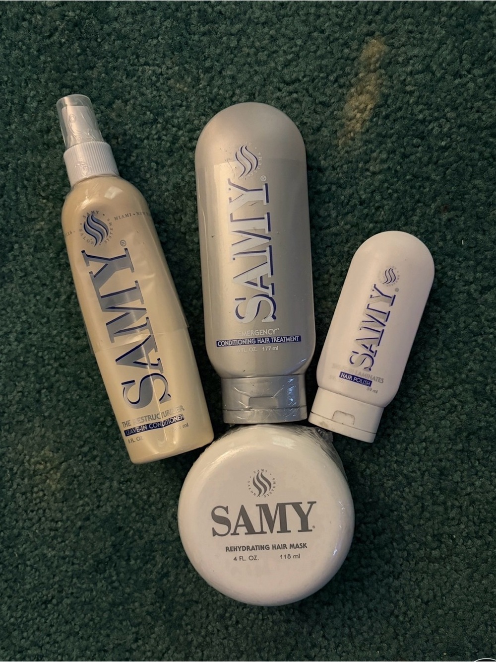Vintage Samy The Reconstructor Hair Care Collection Factory Sealed 16 oz + Hair